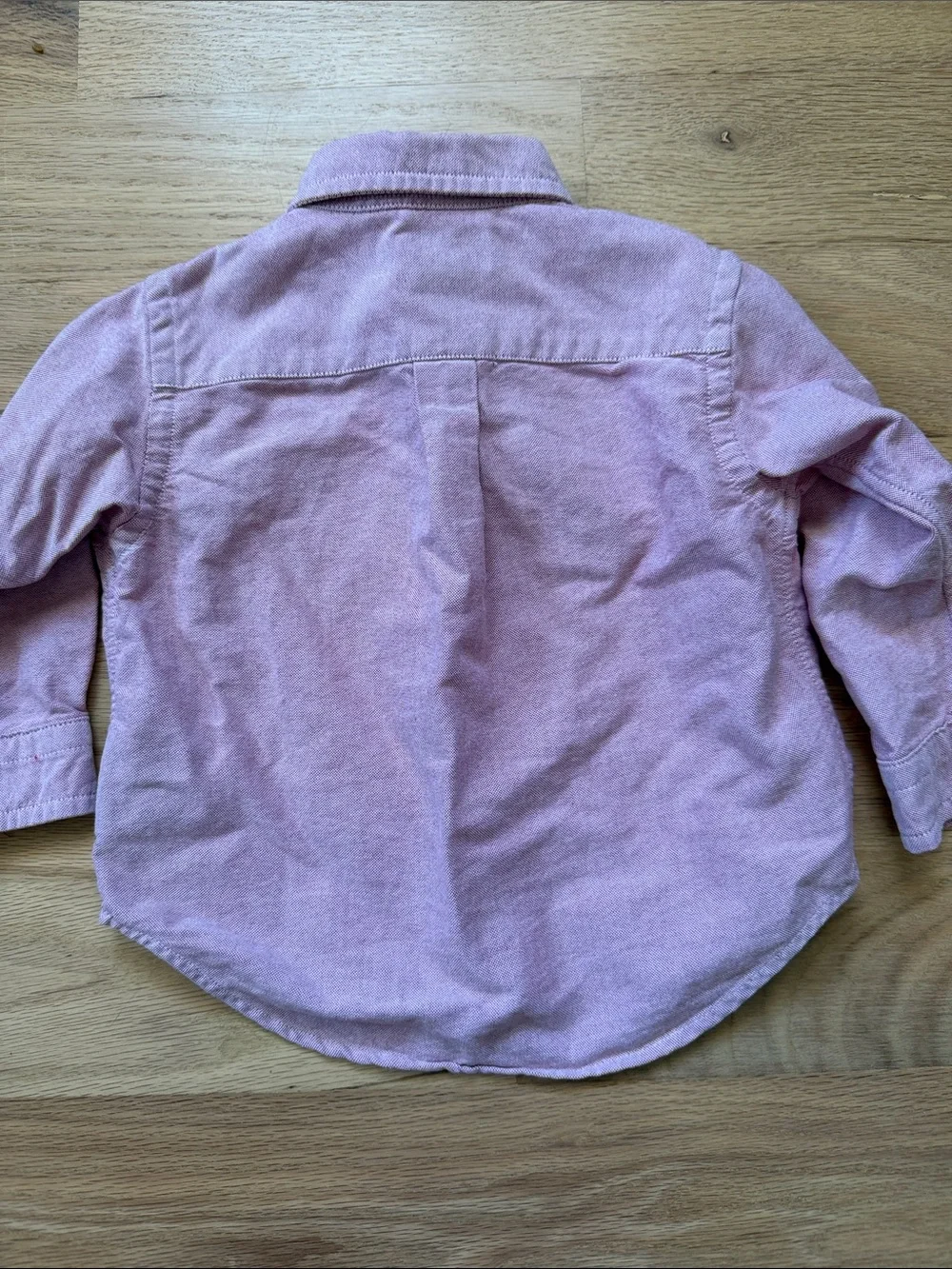 Ralph Lauren Boys Pink Oxford Button-Down Shirt sz 12 mos